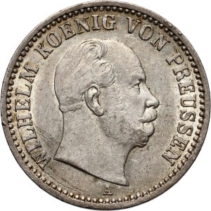Germany, Prussia, Wilhelm I, 1/6 Thaler 1867 A, Berlin