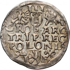 Zygmunt III Waza, trojak 1594, Poznań