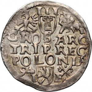 Sigismund III Vasa, trojak 1594, Poznań