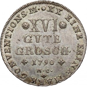 Germany, Braunschweig-Wolfenbüttel, Charles Wilhelm Ferdinand, 16 Gute Groschen 1790 MC, Braunschweig