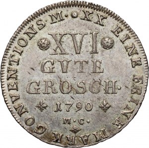 Germany, Braunschweig-Wolfenbüttel, Charles Wilhelm Ferdinand, 16 Gute Groschen 1790 MC, Braunschweig