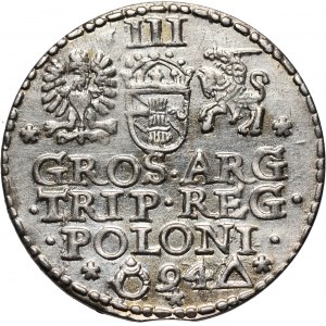 Zygmunt III Waza, trojak 1594, Malbork