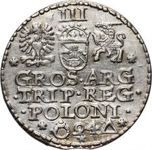 Sigismund III Vasa, trojak 1594, Malbork