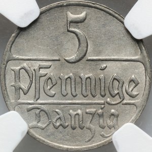 Free City of Danzig, 5 fenig 1923, Berlin