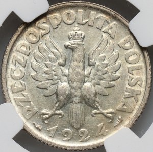 II RP, 1 złoty 1924, Paryż, Żniwiarka