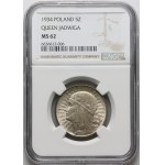 II RP, 5 złotych 1934, Warszawa, Głowa Kobiety