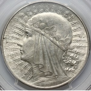II RP, 10 złotych 1932, Warszawa, Głowa Kobiety