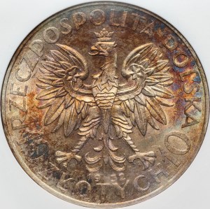 II RP, 10 zloty 1932, Warsaw, Head of a Woman