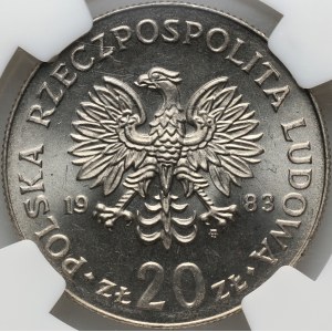 PRL, 20 złotych 1983, Marceli Nowotko