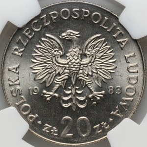 People's Republic of Poland, 20 zloty 1983, Marceli Nowotko