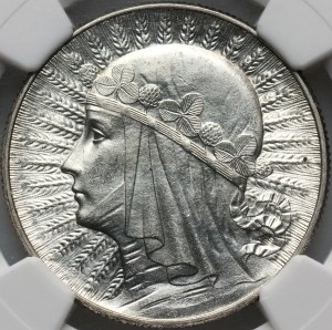II RP, 5 zloty 1933, Warsaw, Head of a Woman