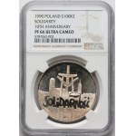 III RP, 100000 złotych 1990, Solidarność, Typ A, LUSTRZANKA
