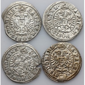 Germany, Regensburg, set of 2 Kreuzers from 1623-1624, (4 pieces)