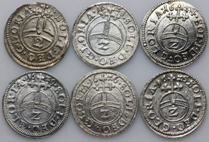 Germany, Bavaria, Maximilian I 1623-1651, set of 2 Kreuzers (6 pieces)
