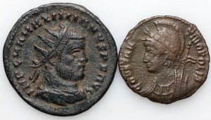 Roman Empire, set of coins 3rd-4th century, (2 pieces)