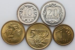 Third Republic, 2003 circulating coin set, (5 pieces)