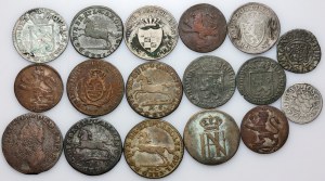 Germany, set of coins from the 17th-19th centuries, (17 pieces)