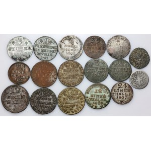 Germany, set of coins from the 17th-19th centuries, (17 pieces)