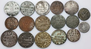 Germany, set of coins from the 17th-19th centuries, (17 pieces)