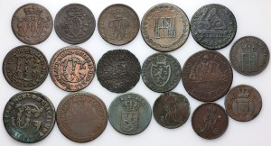 Germany, set of coins from the 18th-19th centuries, (17 pieces)