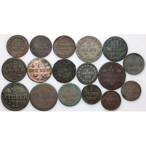 Germany, set of coins from the 18th-19th centuries, (17 pieces)