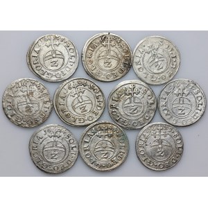 Germany, Bavaria, Maximilian I 1623-1651, set of 2 Kreuzers (10 pieces)