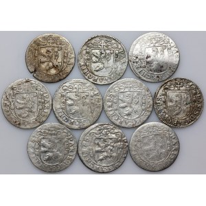 Austria, Salzburg, Paris von Lodron 1619-1653, set of 2 Kreuzers, (10 pieces)