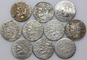 Austria, Salzburg, Paris von Lodron 1619-1653, set of 2 Kreuzers, (10 pieces)