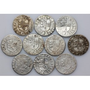 Austria, Salzburg, Paris von Lodron 1619-1653, set of 2 Kreuzers, (10 pieces)