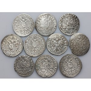 Germany, Augsburg, set of 2 Kreuzers from 1623-1624, (10 pieces)