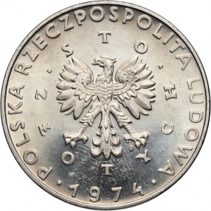 People's Republic of Poland, 100 gold 1974, Maria Skłodowska-Curie, PRÓBA, nickel