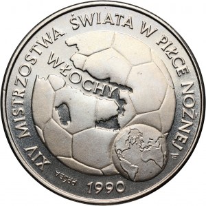 People's Republic of Poland, 20000 gold 1989, XIV World Cup - Italy 1990, SAMPLE, nickel