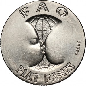 PRL, 10 zloty 1971, FAO - FIAT PANIS, PRÓBA, nickel
