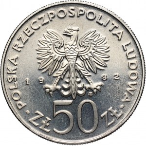 PRL, 50 złotych 1982, Bolesław III Krzywousty, PRÓBA, nikiel