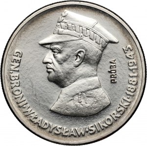 PRL, 50 zloty 1981, Wladyslaw Sikorski, PRÓBA, nickel