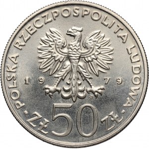 PRL, 50 złotych 1979, Mieszko I, PRÓBA, nikiel
