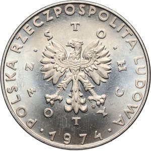 PRL, 100 złotych 1974, Maria Skłodowska-Curie, PRÓBA, nikiel