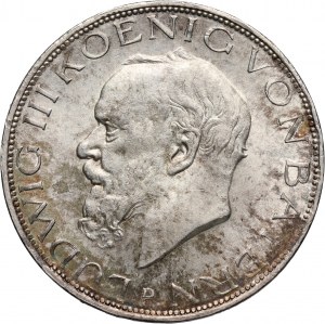 Germany, Bavaria, Ludwig III, 3 Mark 1914 D, Munich