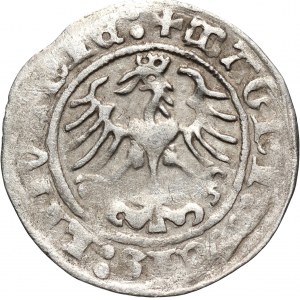 Zygmunt I Stary, półgrosz litewski 1513, Wilno, pełna data - rzadki