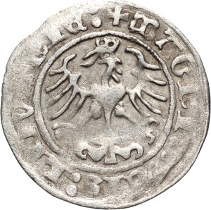 Sigismund I the Old, Lithuanian half-penny 1513, Vilnius, full date - rare