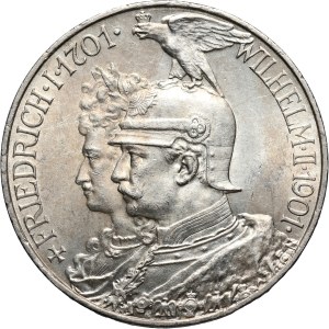 Germany, Prussia, Wilhelm II, 5 Mark 1901, 200th anniversary of the Kingdom of Prussia
