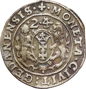 Sigismund III Vasa, ort 1624, Gdańsk