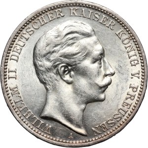 Germany, Prussia, Wilhelm II, 3 Mark 1912 A, Berlin
