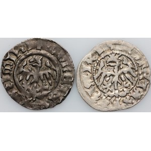 Jan Olbracht 1492-1501, zestaw półgroszy bez daty, (2 sztuki)