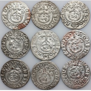 Zygmunt III Waza, zestaw półtoraków z 1622 roku, (9 sztuk)