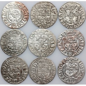 Zygmunt III Waza, zestaw półtoraków z 1622 roku, (9 sztuk)