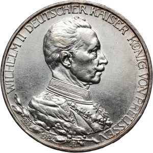 Germany, Prussia, Wilhelm II, 3 Mark 1913 A, Berlin, 25th Anniversary of the Reign Wilhelm II