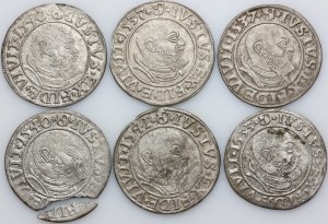 Ducal Prussia, Albrecht Hohenzollern, set of pennies from 1533-1541, Königsberg, (6 pieces)