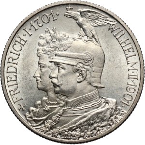 Germany, Prussia, Wilhelm II, 2 Mark 1901 A, Berlin, 200th Anniversary of the Kingdom of Prussia