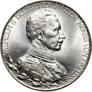 Germany, Prussia, Wilhelm II, 2 Mark 1913 A, Berlin, 25th Anniversary of the Reign Wilhelm II